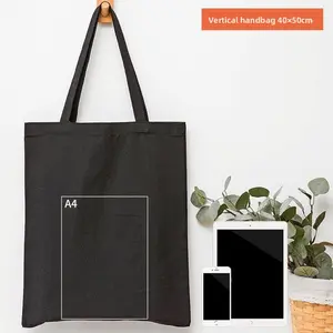 Convertible Canvas Tote in Two Layouts - Lightweight Reusable Bag for Farmers Market, Yoga Studio, Daily Commuting - Sustainable Shoppers, Practical Students and Fashion-Forward Carriers