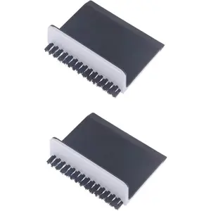 2 Pcs Black Kitchen Sink Squeegee Cleaner Countertop Brush Wiper Vegetable Cleaning Brush Wiper Home Kitchen Tool Accessories Fruit and Vegetable Cleaning Brushes