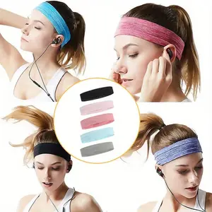 5 Pack Silicone Sweat Wicking Headband Elastic Sport Hair Bands Sports Headband Beauty & Personal Care