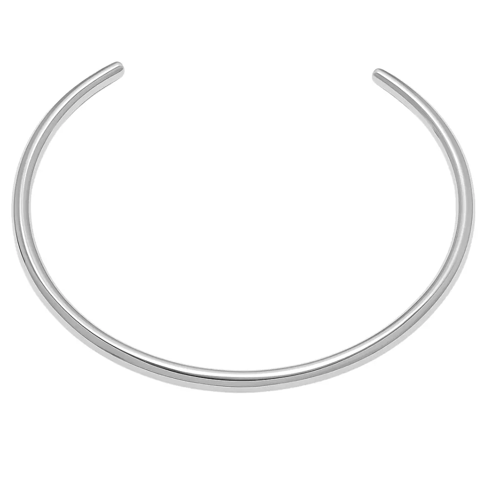 Collar Cuff Bangle Necklace - Stainless Steel Collar Cuff Bangle Necklace - Stainless Steel