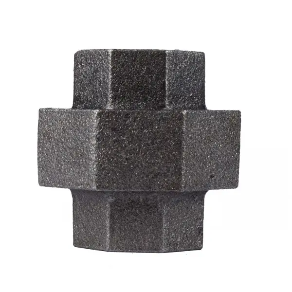 STZ Industries 3/4 in. FIP x 3/4 in. D FIP Black Malleable Iron Union – Durable Pipe Fitting for Plumbing & Gas Applications