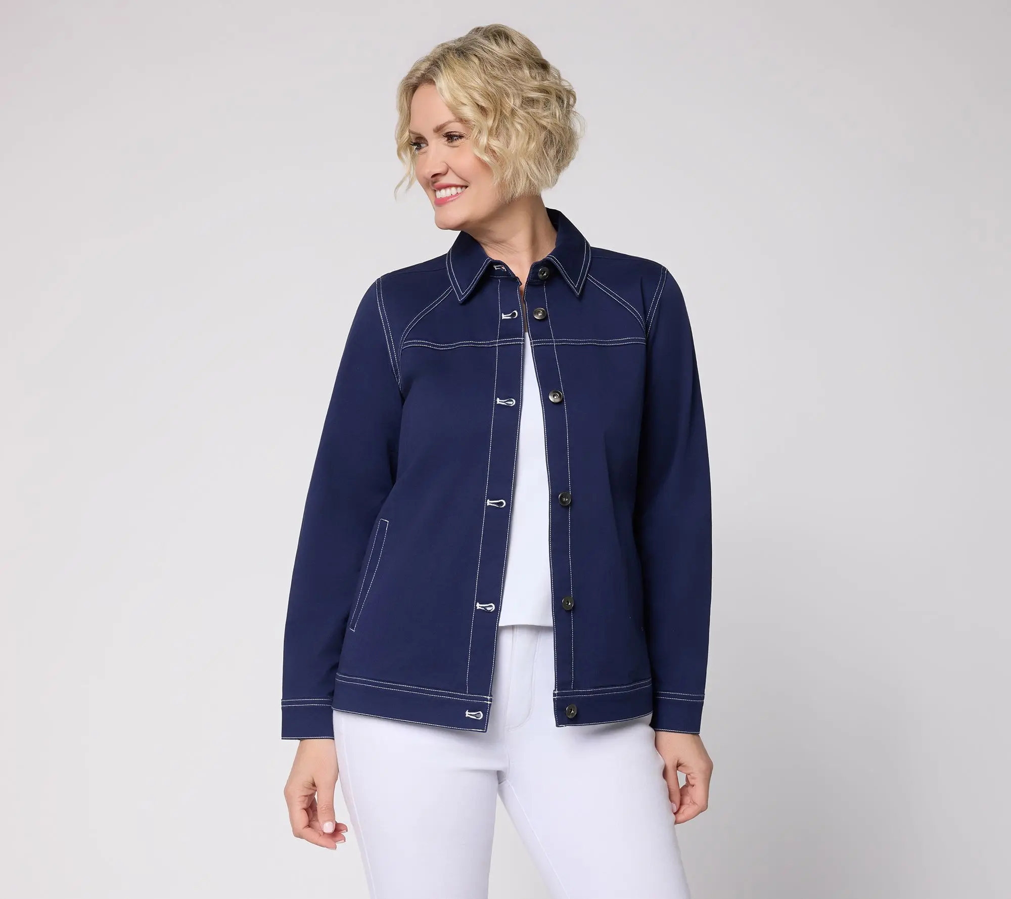 Denim & Co. Canyon Retreat Regular EasyWear Twill Jacket