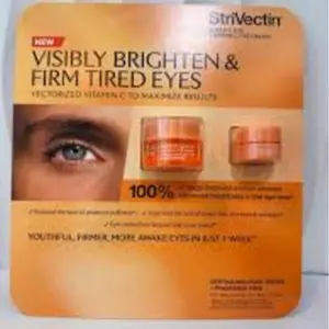 StriVectin Super-C Eye Vitamin C Eye Cream - Visibly Brighten & Firm Tired Eyes - 0.5 Fl Oz & 0.17 Fl Oz Sealed - Compact Size for Freshness