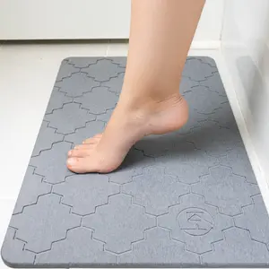 KALHOOF Diatomite Stone Bath Mat - Absorbent, Quick-Drying, Non-Slip, Eco-Friendly, Durable - Diatomaceous - Bathroom Accessories Absorbent Shower Mat