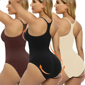 Shapewear Tummy Control Bodysuit Racerback Tank Briefs Shaper Tank Top Bodysuits & Snatched Waist Adjustable Staps Body Suit Tummy Tuck Shapewear, Shaper Clothes, Tummy Tuck Garment Womenswear