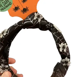 Spiderweb glow in dark headband