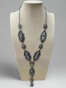 White Buffalo Style Western Lariat - 24" Statement Necklace