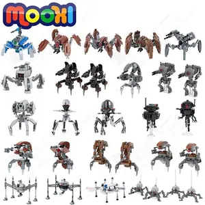 2026 new MOOXI Military Space Wars Multi-Footed Robot Weapons Model MOC Bricks DIY Assembled Building Blocks Set Adults Toys For Kid Gift
