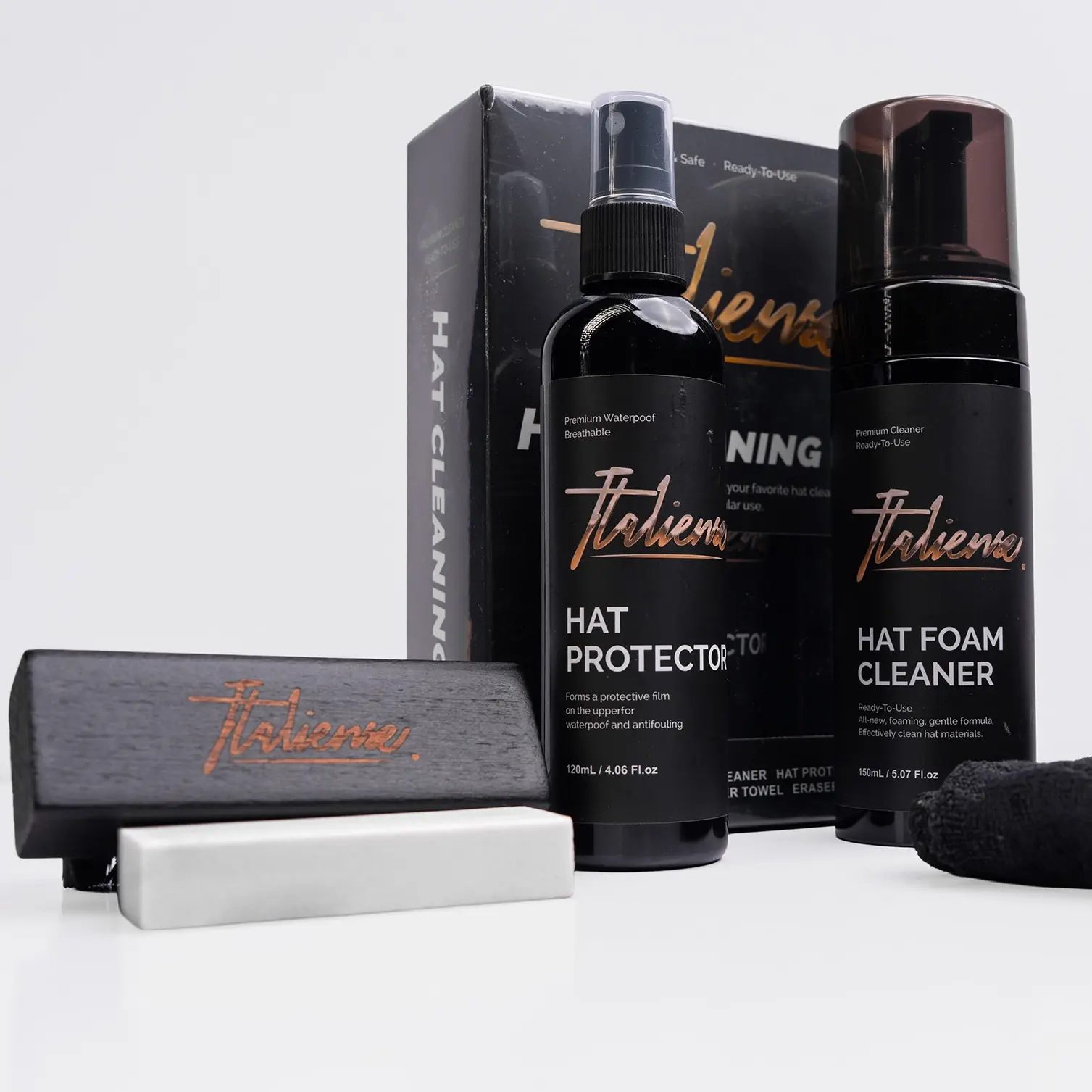 Unisex 5-Piece Complete Hat Cleaning Kit - Cleaning Products, Cleaner Spray & Maintenance Tools for Hat Care