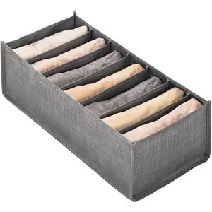 Drawer Organizer Clothes, Clothing Drawer Organizer Multifunction Underwear Pants Dividers Storage Box For Bedroom, Multi Compartment Design