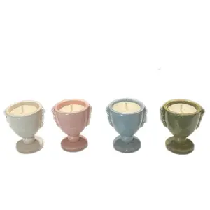 Spring/Easter set of 4 Candles- Vanilla Scented