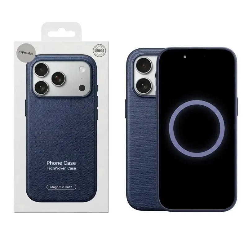For iPhone 18 Pro Max 17 Pro 16 15 14 13 Case Camera Control Button Magnetic For MagSafe Phone Cover Tech Woven Shockproof Case