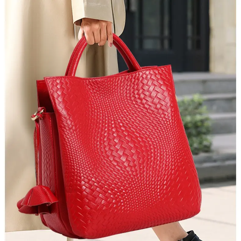 TRENDING Genuine Leather Tote Bag for Women  Crossbody Work Bag  Stylish Spacious Handbag ️ #LuxuryHandbags #LeatherBags #TikTokFashion