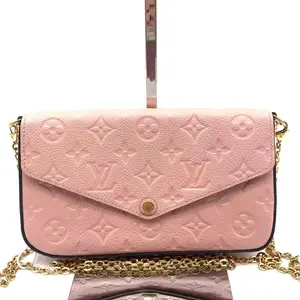 Pre-owned Louis Vuitton Leather Crossbody Bags Rose poudré Pink Pochette Felicie