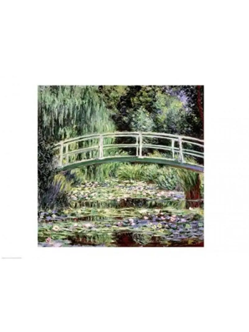 Claude Monet White Waterlilies 1899 Artistic Removable Paper Poster Print - 36x24 in. Large Posterazzi BALXIR155587LARGE, Home Decor, Ideal Gift, 36 X 24 In.