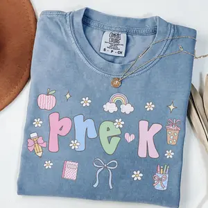 Pre-K Teacher Shirt, Comfort Colors® Pre-K Shirt, Preschool Teachers, Coquette Teacher back to School Shirts, PreK Teacher Tshirt, Prek Crew GB4