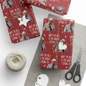 Buford T What The Is The World Coming To Wrapping Paper, Movie Decor, Wrapping Paper For Holiday