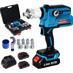 AMZCNC Electric Tubing Expander Swaging Tool Kit with 11 Expander Heads for 3/8" to 1-5/8" HVAC Copper tube expansion tool