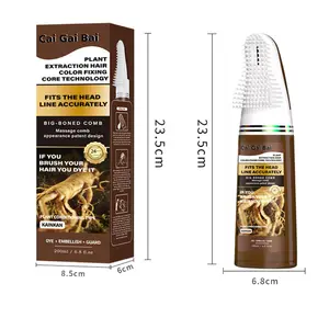 Hair Dye Home Use Dye Comb（Two-bottle set） Integrated Convenient Plant Essence Cream Ash Brown Ash Blonde Highlights No Damage Mild Haircare