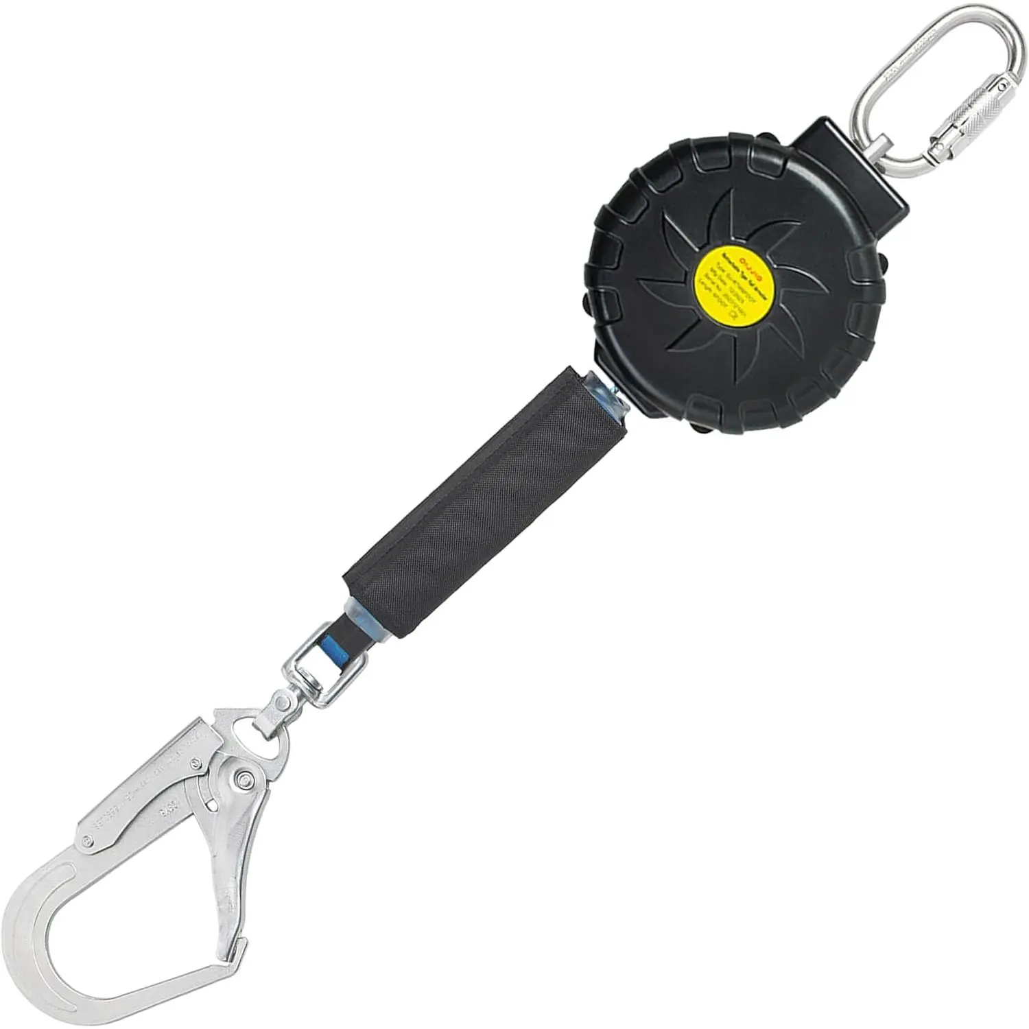 6 ft.Fall Protection Return Rope,Webbing, Swivel top, Carabinerself retracting Fall Protection Lanyard para construcción yoyo de seguridad auto Belay Device