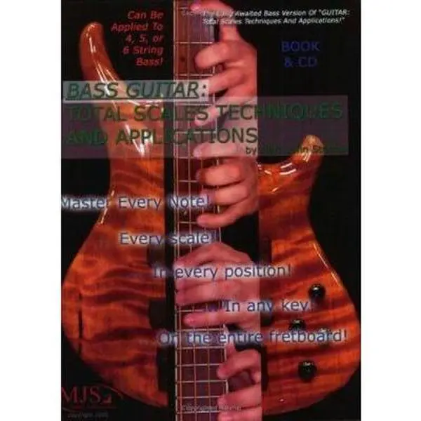 Used Bass Guitar Tutorial Book with CD - Total Scales, Techniques and Applications by Mark John Sternal (Paperback, English)