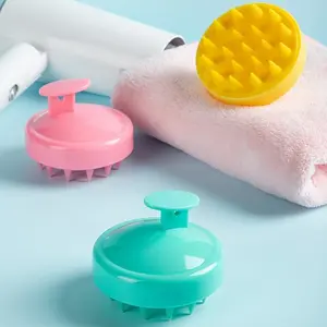 1 piece, 4 colors available: Silicone Bath Shampoo Brush, Shampoo Comb, Scalp Cleaning and Massage Brush, Head Itch Relief Scratcher
