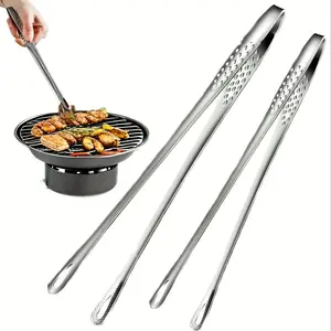 Stainless Steel Multi-Functional BBQ Grill Clip, Bread & Ice Cube Clips, Heat Resistant Kitchen Tool for Home & Restaurant Use