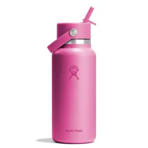 Hydro Flask 32fl oz Wide Mouth Flex Straw Bottle - Passion Pink