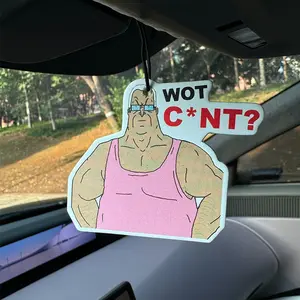 Hilton Car Air Freshener, Rearview Mirror Hanging & Vent Clip, Natural Material, Long-Lasting 90 Days, Alcohol-Free, Unisex, Luxury Level Scent, Hanging Car Diffuser