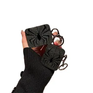 Spider Pattern Square Earbud Case Shockproof Protective Cover Compatible with Wireless Earbuds 1/2/3/4 Pro Pro 2