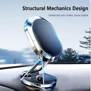 360 Degree Magnetic Car Phone Holder Mount for iPhone Samsung, Rotatable Dashboard Windshield Phone Mount Car Vent Phone Holder