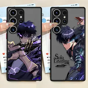 Anime S-Solos L-Levelings Back Phone Cover Case for Samsung Galaxy S21 S24 FE S23 Ultra S22 Plus S25 Edge iphone 17 16 15 14 13 12 11 17Air plus pro promax