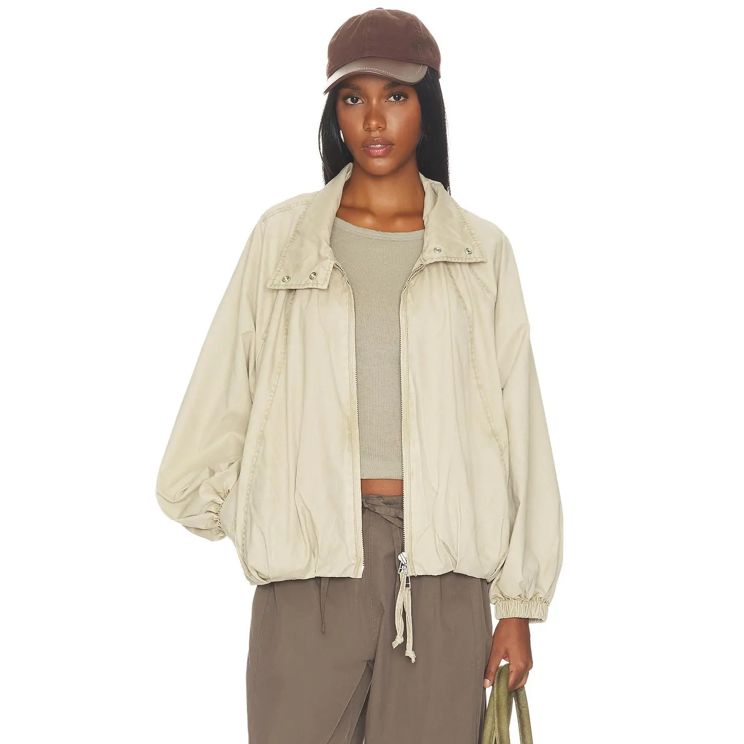 Free People Chelsea Jacket in Oatmeal