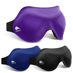 3 Pack Sleep Masks for Women & Men: Full Blackout Eye Mask for Sleeping - Soft 3D Contoured Cups - Comfortable for Side Sleep and Long Flights