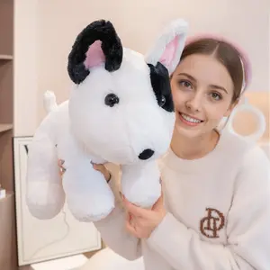 Cute Soft Bulldog Plush Toy Pillow, Adorable Sitting Dog Stuffed Animal, Home Decor Gift for Birthday Party, Perfect Hug Doll