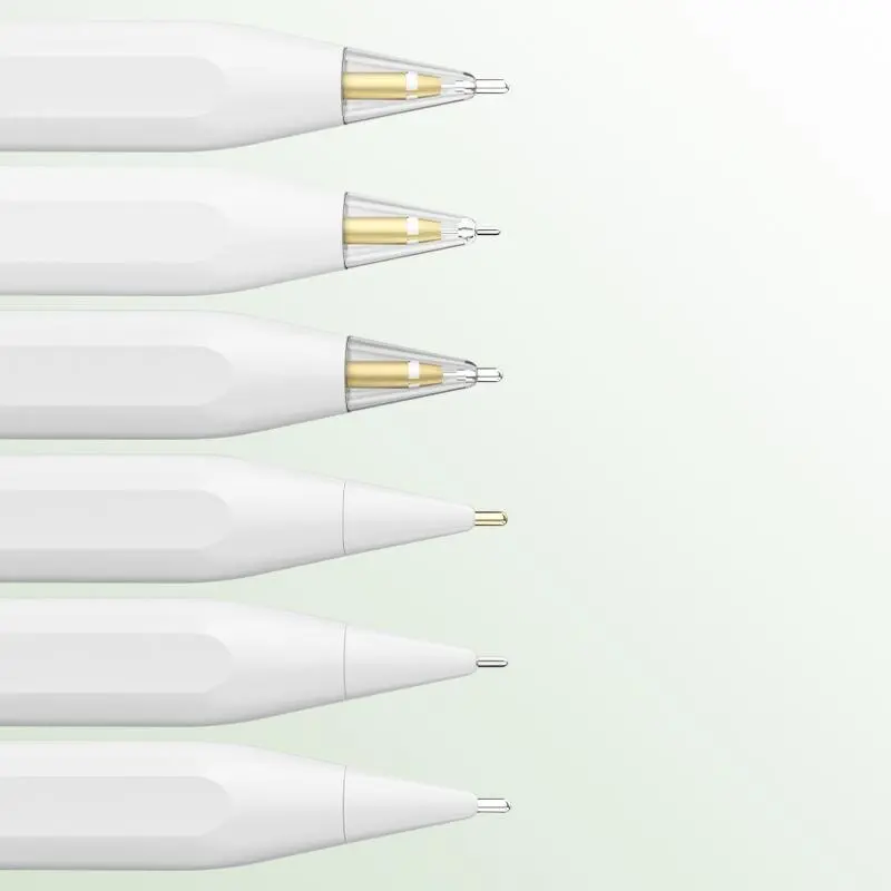 Transparent Round Headed Pen Tip Kit, Anti-slip Tablet Stylus Tip, Wear-resistant Replacement Pencil Tip for iPad Pencil, Tablet Accessories