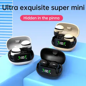 Mini Invisible Headphones Bluetooth 5.4 True Wireless In-Ear Earphones Office work sport Audio Earbud Noise Reduction Touch Control Low Latency Gaming Earphone HD Call Headsets Work On All Smartphone