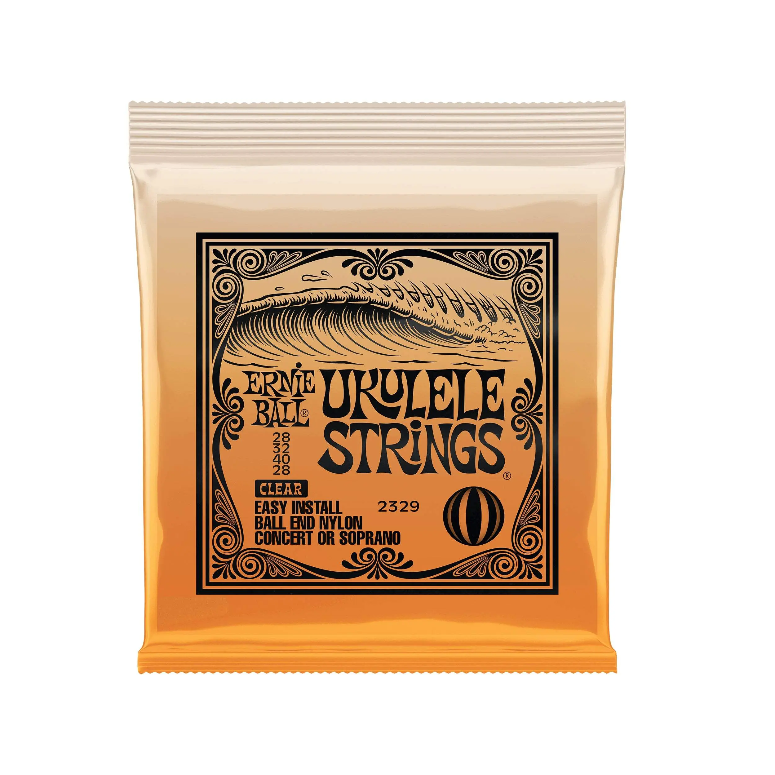 Ernie Ball Concert/Soprano Nylon Ball-End Ukulele Strings - Clear