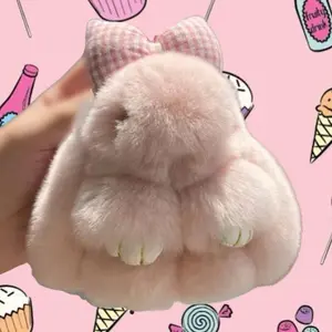 Rabbit Furry Keychain (Large)