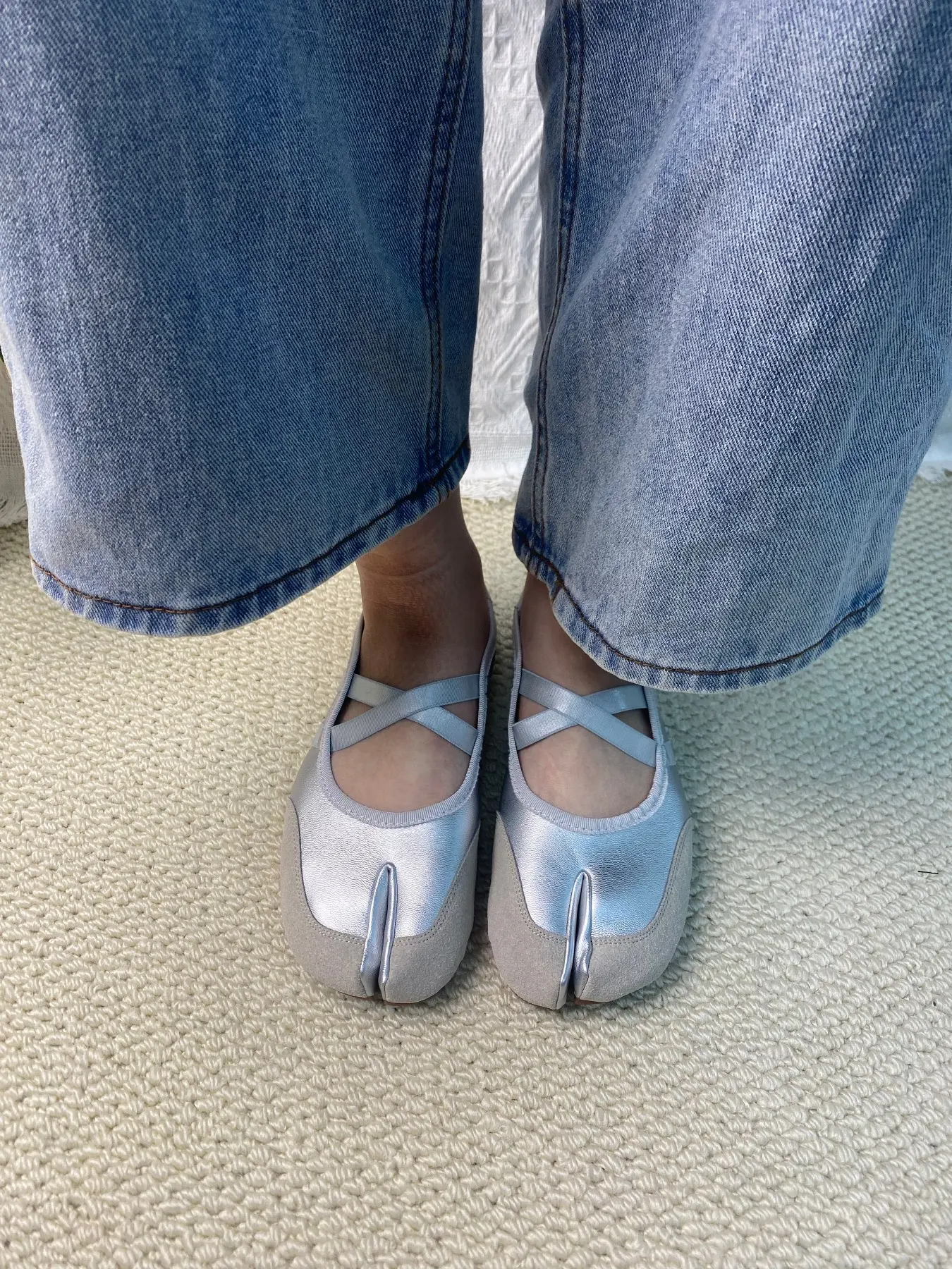 Women's French Cross Strap Pig-Toe Flat Sole Shoes, Rubber, Genuine Leather Mary Jane Ballet Flats, slip on flats, PU Leather Flats, Comfortable Casual Footwear, Cute Fashion Design, Fall Casual Shoes