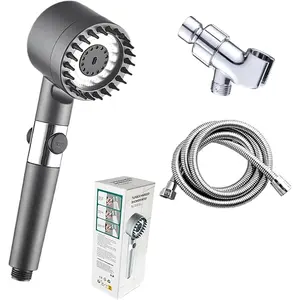 Shower Equipment Set, Including Handheld High Pressure Shower Head & Bracket & Pipe &, Bathroom Shower Equipment Set, High Pressure Showerhead