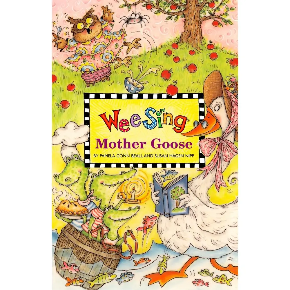 Used Musical Nursery Rhyme Book - Wee Sing Mother Goose (Paperback) with Audio CD by Pamela Conn Beall, English Jack and Jill Songs Compilation