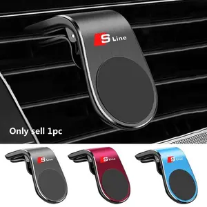 New Style Car Magnetic L-shaped Car GPS Phone Holder, Cell Phone Mounts, Cell Phone Car Mount For Audi Sline A6 C5 C6 C7 C8 A4 B5 B6 B7 B8 B9 S3 S4 S5 Q3 8U Q5 8R Accessories