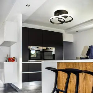 Modern Round LED Ceiling Light, Led Ambient Lighting, Adjustable Three Color Lighting, Silicone Shell, Suitable for Living Room, Bedroom, Kitchen