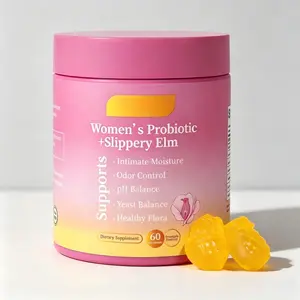 Women’s Intimate Wellness Gummies 60ct Pineapple | Slippery Elm Prebiotic Probiotic Blend, Daily Inside-Out Feminine Support