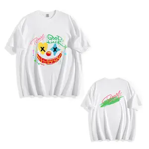Unisex Smile Tee, Blessing，Funny Smile Face T-Shirt，Joker smile, Casual Unisex Daily Outfit，T-Shirt,Casual Tee,loose,crew neck,short sleeve,summer,daily wear