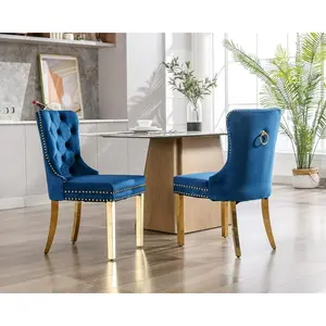 SC115 – 118: Tufted Velvet Side Chairs (Set of 2)