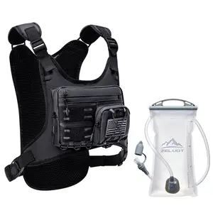 Zelvot Running Vest Chest Pack, Hydration Backpack for Runners, Hiking Backpack for Women Men, Water Backpack for Running with Adjustable Straps