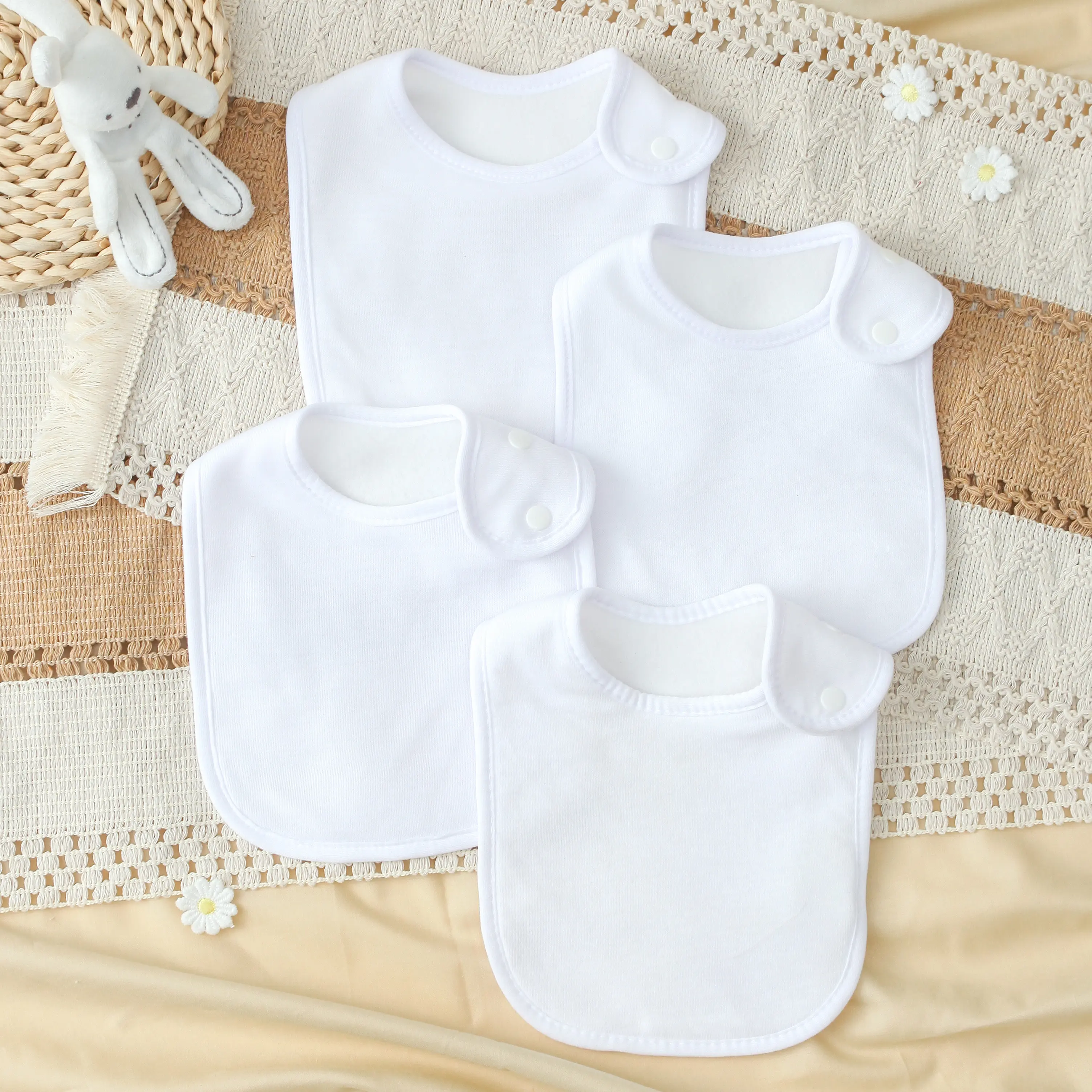 5 Pack Baby Bibs Soft and Absorbent Organic Cotton Bandana Drool Bibs Set for Boys Girls Newborn 0-36 Months