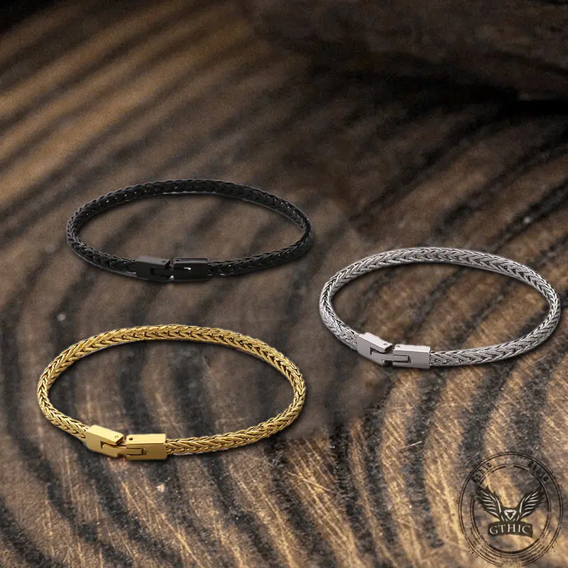 GTHIC Stainless Steel Adjustable Slider Bracelet - Simple Solid Color Jewelry Buckle, Trendy Elegant Jewelry, Fashion Accessory Charm for Birthday Gifts, Trendy Jewelry, Adjustable Slider Bracelets